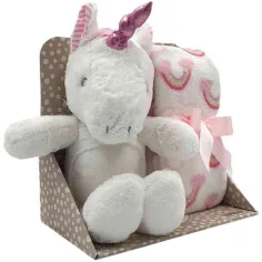 SweetDreams: Set di coperta e unicorno di peluche immagine 1