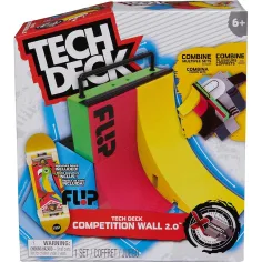 Tech Deck: set pista Competition Wall 2.0 con fingerboard speciale - Spin Master