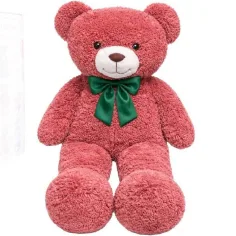 Teddy Greetings: Berry Hugs orso di peluche rosso in scatola regalo 120cm