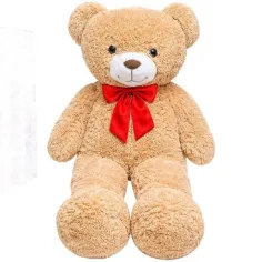 Teddy Greetings: Honey Hugs orso di peluche rosso in scatola regalo 120cm