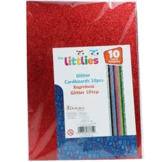 The Littlies Fogli di schiuma colorati e glitterati confezione da 10 A/4