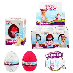Figura di unicorno in crescita in diverse varianti in un uovo 1 pezzo