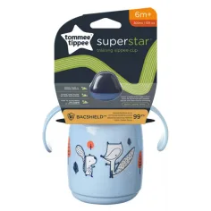 Tommee Tippee: Superstar Bicchiere per bere blu 300ml (6 mesi+)