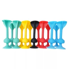 Tossit Family Pack – Rosso, Turchese, Blu, Giallo gioco da tavolo con dardi adesivi
