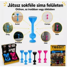 Tossit Starter Pack — gioco di freccette con ventose in silicone rosa e azzurro immagine 4