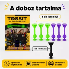 Tossit Starter Pack gioco di freccette con ventose in silicone, viola e verde immagine 2