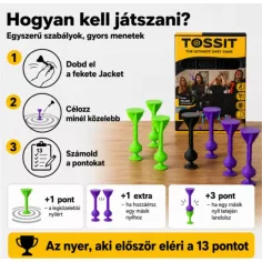 Tossit Starter Pack gioco di freccette con ventose in silicone, viola e verde immagine 3
