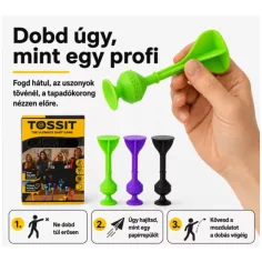 Tossit Starter Pack gioco di freccette con ventose in silicone, viola e verde immagine 4