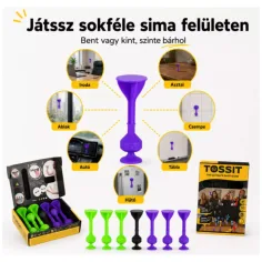 Tossit Starter Pack gioco di freccette con ventose in silicone, viola e verde immagine 5