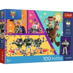 Toy Story puzzle da 100 pezzi con poster - Trefl