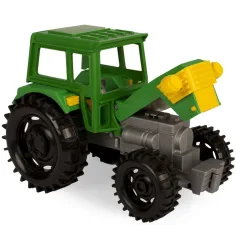 Trattore verde con rimorchio ribaltabile 38,5 cm - Wader immagine 2