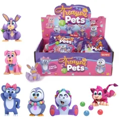 Treasure Pets: Figura sorpresa animale 1 pezzo