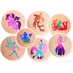 TyToo: Set di tatuaggi glitterati LilyCorn immagine 3