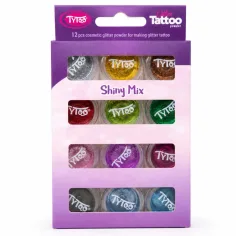 Tytoo: Shiny Mix – Set di glitter luminosi da 12 pezzi