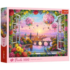 Un soffio di rosa amore puzzle da 1000 pezzi - Trefl immagine 1
