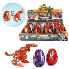 Uovo di dinosauro trasformabile Robo Forces 1 pezzo