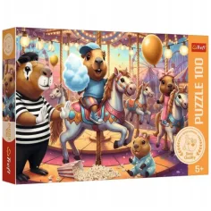 Vacanza dei capibara puzzle da 100 pezzi – Trefl