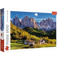 Val di Funes valle, Dolomiti - Italia puzzle da 1500 pezzi -Trefl