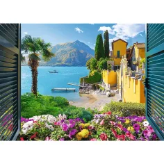Vista sul Lago di Como puzzle da 1000 pezzi - Trefl immagine 2