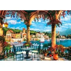 Vista sul lago di Como puzzle HQC da 1000 pezzi - Clementoni immagine 2