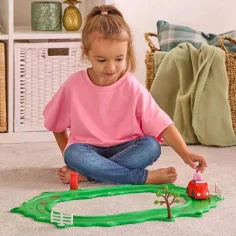 Whizz-Around Peppa maialino con auto rosso set di gioco immagine 5