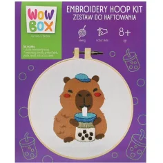 WowBox Kit di Ricamo - Capybara Bubble Tea
