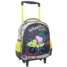 Peppa Pig Zaino rotolante Wheels on fire 27x10x31cm