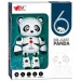11, il compagno panda robot con luci e suoni, struttura in metallo
