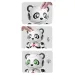 11, il compagno panda robot con luci e suoni, struttura in metallo