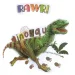 3D Mondo dei Dinosauri set di adesivi murali con poster immagine 4