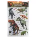 3D Mondo dei Dinosauri set di adesivi murali con poster immagine 1