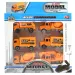 Alloy Car: Set di 6 camion da costruzione 8cm
