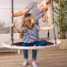 Altalena a nido color beige 100cm - Woodyland