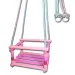 Altalena rosa in legno