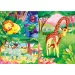Amici della giungla Supercolor puzzle 3 in 1 da 3x48 pezzi - Clementoni