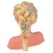 Angell: Testa di bambola pettinabile e acconciabile con tiara e accessori 21 cm