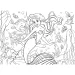 Ariel la Sirenetta 2 in 1 puzzle da 48 pezzi e libro da colorare 35x25 cm - Lisciani