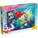 Ariel la sirenetta 2 in 1 puzzle da 60 pezzi e libro da colorare 50x35cm - Lisciani