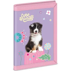 Ars Una: Animali carini - portafoglio a tema cane Aussie 9x12,5x2 cm