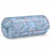 Ars Una: Astuccio arrotolabile Pearl Blossom Blue con fiori 20x9x9cm