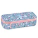 Ars Una: Astuccio per adolescenti Pearl Blossom Blue con fiori 22,5x6x11,5cm