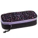 Ars Una: Astuccio per adolescenti con fiori viola arrotondato 21cm
