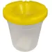 Ars Una: Bicchiere per lavare i pennelli di colore giallo