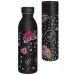 Ars Una: Bottiglia termica in metallo a doppia parete Black Hibiscus in confezione regalo, 600 ml