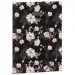 Ars Una: Cartella elastica fiorita Flowery Black A/4
