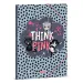 Ars Una: Cartella elastica formato A/4 con motivo gattino Think Pink
