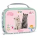 Ars Una: Cute Animals Tea party borsa termica per la merenda con gatti 20x14x6,5 cm