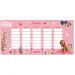 Ars Una: Cute Animals-cagnolino orario scolastico a una pagina, fronte-retro
