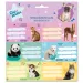 Ars Una: Etichette per quaderni con animali carini, confezione da 3x6 pezzi