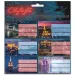 Ars Una: Etichette per quaderni confezionate Citylight, 3x6 pezzi